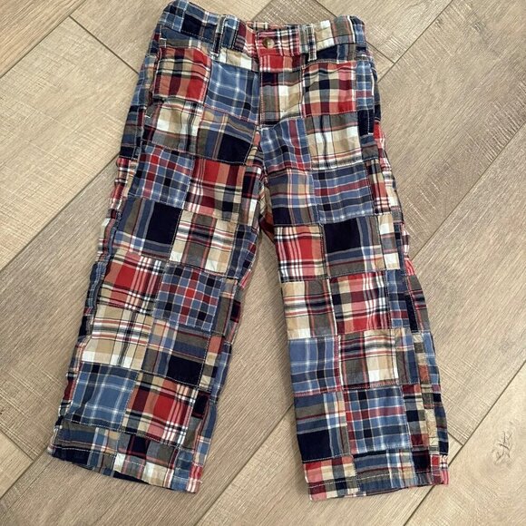 JANIE AND JACK BOYS PLAID PANTS SIZE TODDLER 3 - Picture 1 of 4